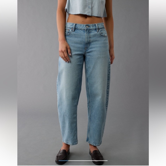 American Eagle Outfitters Denim - AE Stretch Barrel Jean - Light Wash